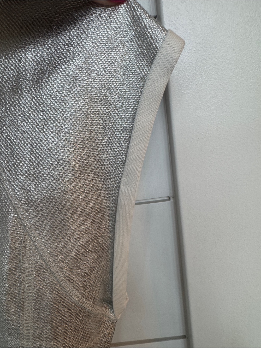 Pilcro Silver Metallic Muscle Tee - Picture 4 of 7
